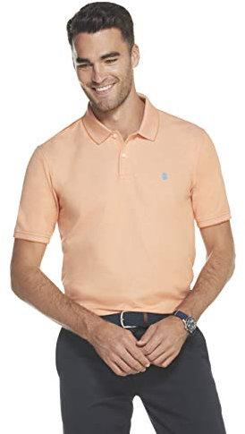 IZOD Herren Advantage Performance Polo Shirt Polohemd, Herbst Sonnenuntergang, X-Groß