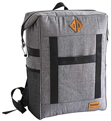 Cooler Rucksack Isolierte Tasche Leichte tragbare Soft Cooler Rucksäcke zum Arbeiten Mittagessen Travel Beach Camping Wandern Picknick Angeln für Männer Frauen,Gray-a