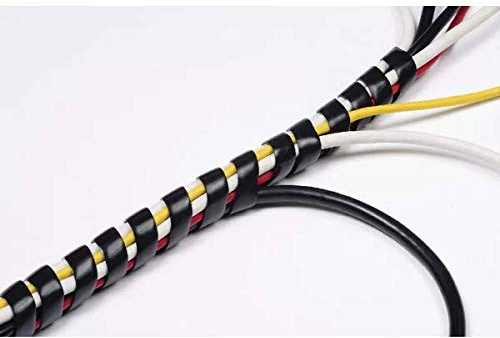 D-Line Cable Tidy Spiral Wrap 2.5m Black (Expands from 14mm to 40mm) CTW2.5B