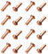 Yinpecly 5.5x10mm Round Head Copper Solid Rivet Bolts Fasteners for Electrical Applications DIY Brass Knife Handle Rivets 100Pcs