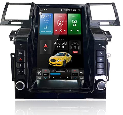 MOOKAKA 12.1 Zoll Android 11 Tesla Autoradio Radio 1 Din Multimedia Player für Land Rover Range Rover Sport 2005-2009 mit kabelloser Carplay Bluetooth DSP GPS Navigation Head Unit (6+128GB 8 Kern)