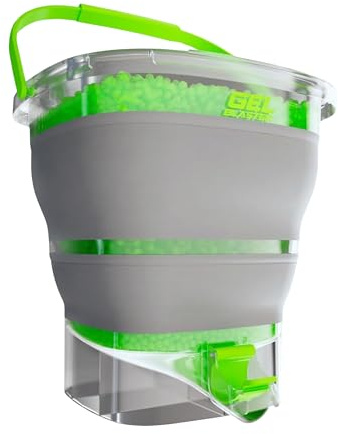 Gel Blaster Gellet Depot - Faltbare Munitionswanne mit Sieb, Ab 14 Jahren | Schnelllade-Düse, Hydriert und Speichert 10.000+ Gellets, Faltbar für Einfache Aufbewahrung, Offizielles Zubehör.