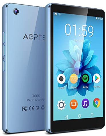 AGPTEK WiFi MP3 Player mit Bluetooth 5.0, WLAN MP4 Player mit 5 Megapixel Kamera, 4 Zoll HD-Touchscreen, 16GB verlustfreier Musikplayer, Unterstützung von APPs, Spotify, Browser, Internet, Blau