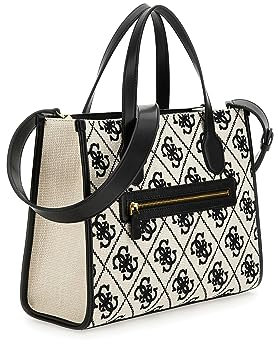 GUESS Damen Silvana Tasche, Logo schwarz