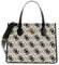 GUESS Damen Silvana Tasche, Logo schwarz