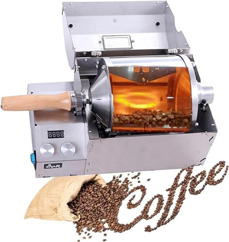 Tostatrice elettrica per caffè domestica, tostatrice per noci Barista, macchina per torrefazione elettrica per chicchi di caffè domestica 500g per cereali secchi, caffè tostato a casa, 460x230x260mm