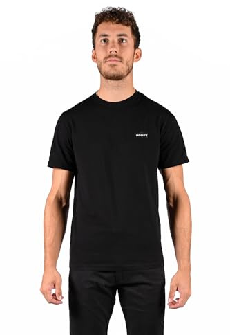 SCOTT Lot 2 T-Shirts Manches Courtes Tee Shirt 100% Coton Homme (FR/ES, Alpha/Lettres, L, Taille Normale, Taille Normale, Noir)