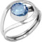 925 Sterling Silber Frau Schmuck Iolith Quarz Ring Größe 70 (22.3) (99139_IOL_R132)