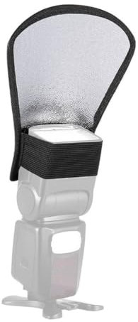 BZKSER Blitz Diffusor Silber - 1Pcs Weiß Reflektor für Nikon Canon Yongnuo Speedlite softbox Diffusor Reflektor Reflektoren