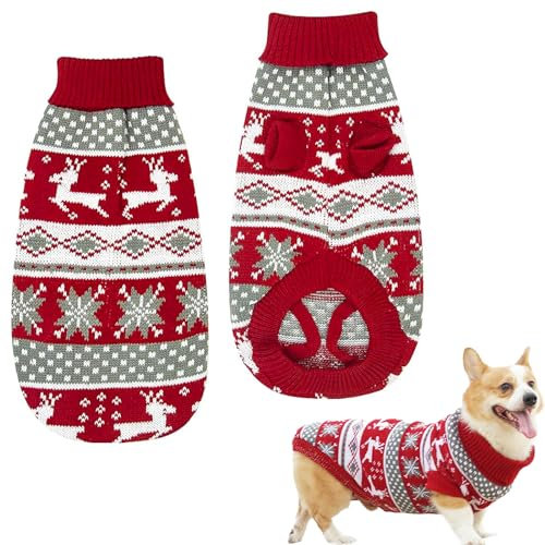 Weihnachten Hundepullover, Hundepullover, Weihnachts Katze Hunde Pullover, Haustier Hund Weihnachtspullover, Winter Warmer Hund Katze Pullover, warme Haustier Pullover, für Kleine und Mittel Hund