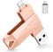 Patianco USB Stick für iPhone,[MFI Zertifizierter] 256GB Speicherstick für iPad USB 3.0 Pendrive Flash Laufwerk mit iOS Android systeme Min USB C Stick für Android Handy/Laptop/PC/Mac/iOS(Rosa)