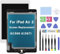 hoyrtde 24,6 cm (9,7 Zoll) LCD-Bildschirm, Ersatz für iPad Air 2 (2. Generation) A1566 A1567, LCD-Display, Glas, Touch-Digitalisierer, Premium-Set mit Werkzeugen, Weiß