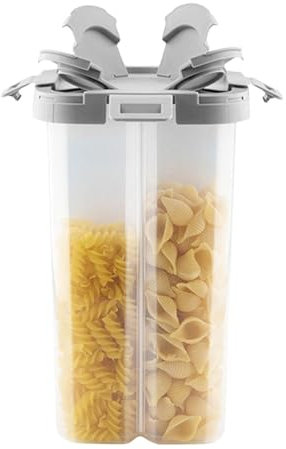 Retorno Contenedor De Cereales,Contenedores Herméticos De Almacenamiento De Alimentos | Dispensador de granos de nueces,Dispensador de alimentos secos con 4 rejillas, contenedor de almacenamiento de