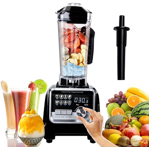 Blender Smoothie Maker, Professional Stand Blender, Multifunctional Wall Breaker, Ice Crush Juicer, Equipped with 6 Stainless Steel Blades, 2L, Max 40000 RPM. Home Juicing/Grinding/Blending