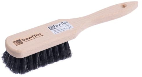 BawiTec Stielbürsten Reinigungsbürsten Schrubberbürsten Handbürsten weiche Rosshaarborsten Rosshaar Borsten Holzbürsten Verschiedene (Braun 1x Naturhaar)