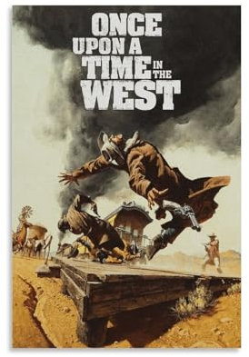 TNERPAR Once Upon A Time in The West Poster Dekorative Malerei Leinwand Wandkunst Wohnzimmer Poster Schlafzimmer Malerei,Wandkunst Bilddruck Moderne Familienzimmer Dekor 12x18inch(30x45cm)