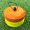 FORZA Fast Flache Trainingsmarkierungshütchen [10 Farben] | 50er-Packung mit 22cm Breiten, extrem langlebigen Hütchen – perfekt für Fußball, Rugby, Hockey und mehr (Orange + Gelb)