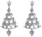 Ohrringe Für Frauen Schneeflocke Weihnachten für Damen Silber Weihnachtsbaum Tropfen Ohrringe - Weihnachts Ohrringe Weihnachten Schmuck (Silbrig)