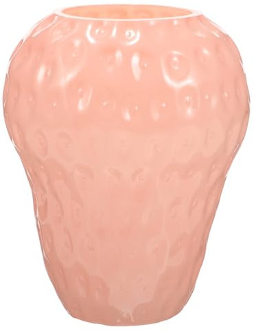 HOMOCONO Strawberry Vase Wasserpflanzen Glasvase Für Blumenarrangements Dekorationsobjekt Für Zuhause Und Büro Für Frische Und Getrocknete Blumen