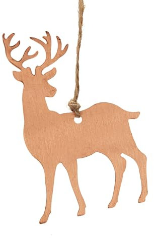 NKlaus Weihnachtsornament Rentier - reines Kupfer (100%) Handgefertigtes Kupfer-Dekoornament für den Weihnachtsbaum 16159