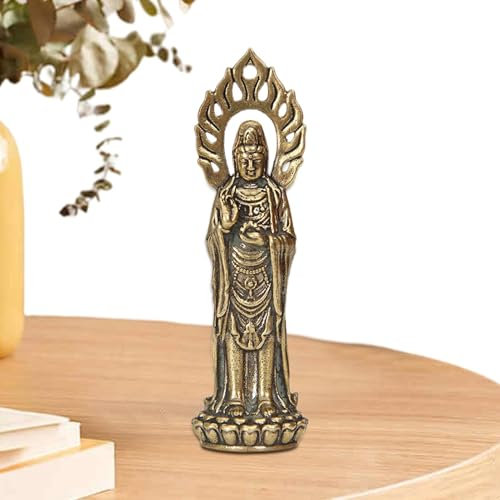 Quan Yin Statuen, Buddha-Figuren-Handwerk, Große Buddhistische Avalokiteshvara-Statue, Dekorative Desktop-Skulptur Avalokiteshvara Buddha-Figuren, Avalokiteshvara Figur Ornament Für Bücherregal