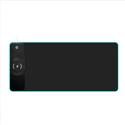 MINLIU Wireless Charging RGB Mouse Pad 15W, 800x300x4MM, 10 Lighting Modes LED Gaming Mouse Pad, Non-Slip Rubber Base Computer Keyboard Mouse Pad, Office, Gaming, Home, Desktop