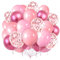 100 Palloncini Rosa,12 Pollici Palloncini Rosa e Confetti Balloon Per Matrimonio Compleanno Baby Shower Laurea Matrimonio Anniversario Festa Decorazione