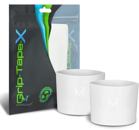 MAXXEZ® Schienbeinschonerhalter aus Silikon mit überragendem Halt - Schienbeischoner Halter extra rutschfest für Herren, Damen & Kinder - weiß