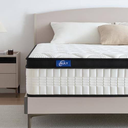 slily Matratze 160x200x26 H3 H4 Mittelfest Taschenfederkernmatratze 7-Zonen mit Memory Foam Komfort Federkernmatratze Ergonomischer, 100 Nächte Probeschlafen