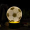 Hihting 3D Illusion Nachtlicht Fußball, 3D Illusion Lampe, Anime 3D Illusion Led Lampe, 16 Farben Fernbedienung Dimmen Visual Stereoscopic Nachtlicht