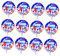 ibasenice 50stücke Independence Day Ballons Folienballons Mit Us-flaggen-design Für Unvergessliche Feiern Und Dekorationen Unabhängigkeitstag