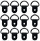 12 Pcs Tie Down Anchor, D Rings Heavy Duty Hook Load Anchor Trailer, Van Hooks for Truck, Trailer, Camper, Warehouse, Boat, Cargo Control & Surface Mount(Black)
