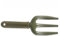 VANZACK 2 Pièces Outils de Jardinage Fourchette en Fer Fourche de Jardinage Fourche de Plantation Outil de Jardinage Fourchette à Main Fourche de désherbage poignée en PE Vert