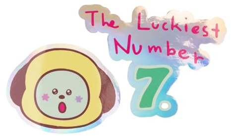 Grupo Erik Sticker Aufkleber Abziehbild BT21 Chummy Set - wasserabweisende Aufkleber Kwaii BT21 Merch Geschenke