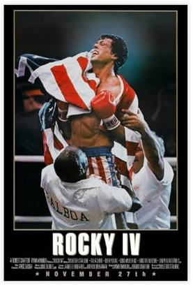 THCTCA Rocky 4 Filmposter, Leinwandposter, Wandkunst, Dekordruck, Bild, Gemälde für Wohnzimmer, Schlafzimmer, Dekoration, ungerahmt, 30 x 45 cm