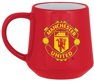 FOCO Officially Licensed Football Manchester United FC Large Base Tea Coffee Mug (Red)