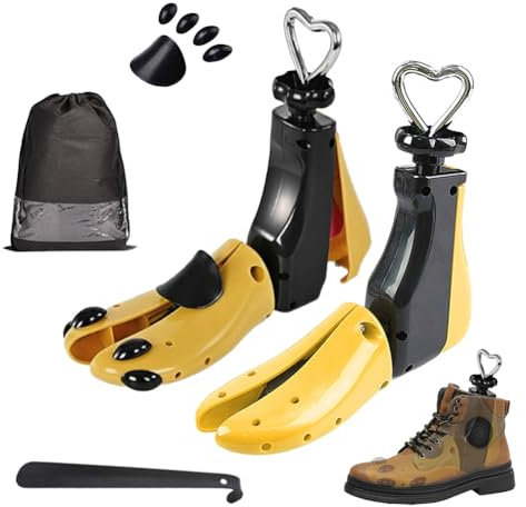 JJZENKD Schuhdehner für Damen und Herren, 2 Stück Schuhdehner Schuhweiter Einstellbare Breite und Länge, Schuhspreizer für Stiefel, Wanderschuhe, Boots und Sneaker (42-48)