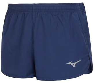 Mizuno Herren RB Split Running Short - U2EBB565, Farbe:Navy, Textil:M