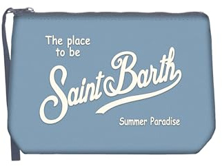 Saint Barth Mc2 Donna Pochette ALI0053 Nylon Blu Chiaro Taglia Unica