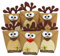 Papierdrachen DIY Adventskalender 2024 zum Befüllen - Rentiere mit braunen Bäuchen zum selber Basteln - 24 Tüten zum individuellen Gestalten und zum selber Füllen - Weihnachten für Kinder