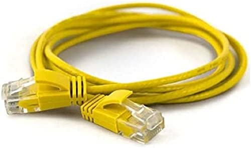 wantecWire Extra dünnes Patchkabel CAT.6 UTP, Länge 1.5 m, gelb