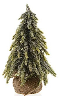 Tanne im Jutesack H: 27cm.