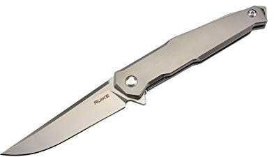 Ruike M108-TZ Folding Knife 3.46 Blade 154CM Steel, TC4 Titanium Handle