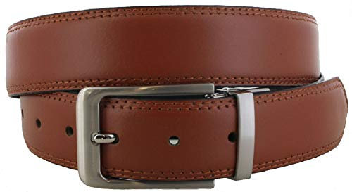 Vanzetti Herren Gürtel V4550 Ledergürtel Anzugsgürtel Wendegürtel Braun Blau 100 CM