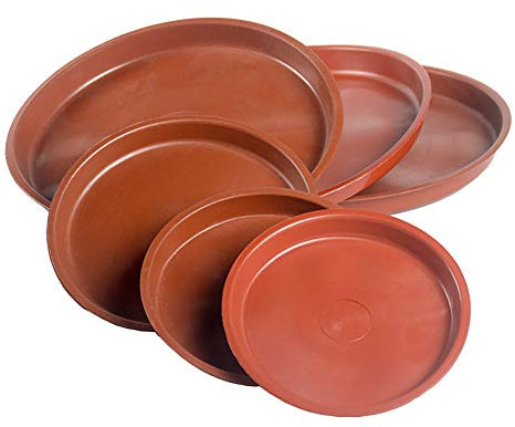 10 Pièces Plastique Soucoupe Plante Plateau Plante Pot de Fleurs Dessous de Pot de Fleurs pour Intérieur Extérieur 122mm