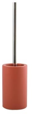 Spirella Tube Brosse WC en Porcelaine Rouge Mat