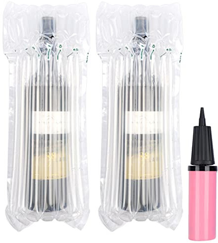 KYRIEVAL 50 Packs Wine Bottle Protectors, Inflatable Wine Shipping Bags Bottle Packaging Protection with Free Pump for Airplane Travel Suitcase Transport