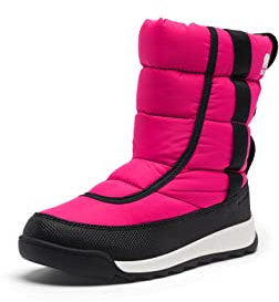 Sorel KIDS WHITNEY II PUFFY MID WATERPROOF Winterstiefel für Unisex Kinder, Rot (Cactus Pink x Black) - Youth, 36 EU