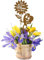 Geschenk für Mama Gartenstecker 34cm - Für die Beste Mama der Welt - Herz Roststecker Metall wetterfest Gartendeko Muttertag