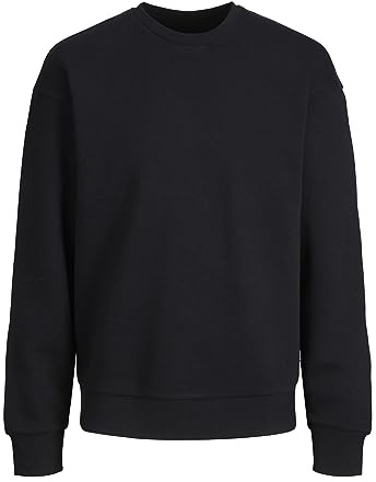Jack & Jones Herren Jjestar Basic Crew Neck Noos Sweatshirt, Schwarz, XS EU